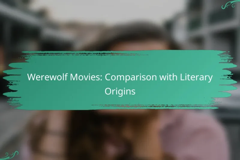 Werewolf Movies: Comparison with Literary Origins